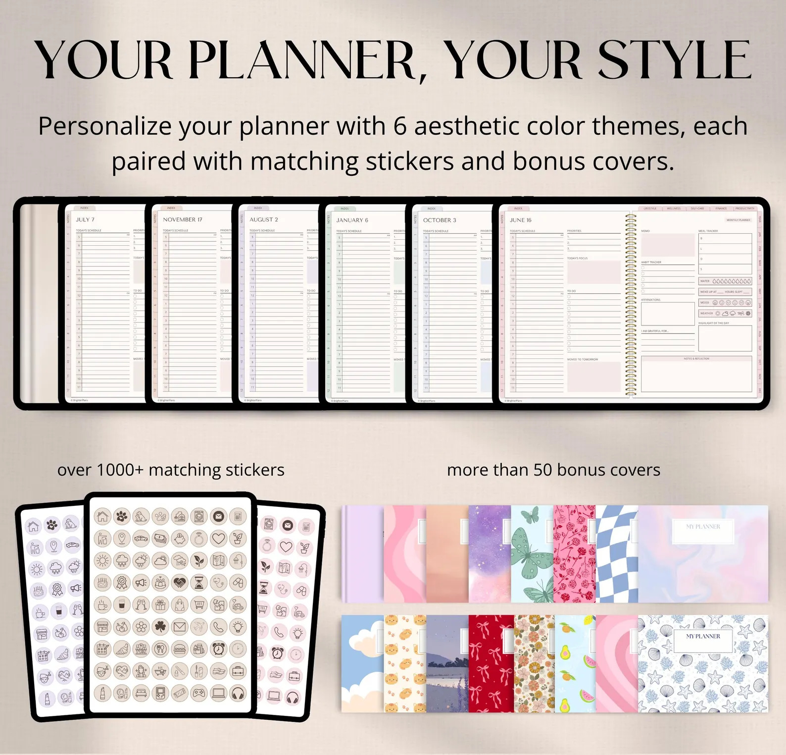 Self-care wellness log